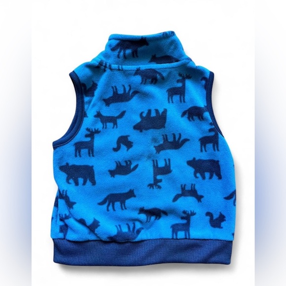 Carter's Blue Fleece Vest with Animal Print - Picture 3 of 3